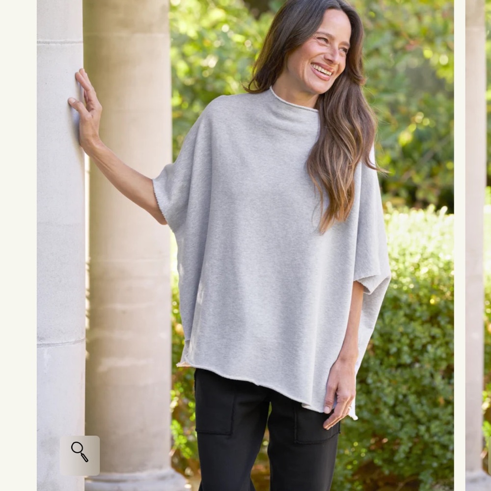 Frank & Eileen Audrey Funnel Neck Short Sleeve Capelet